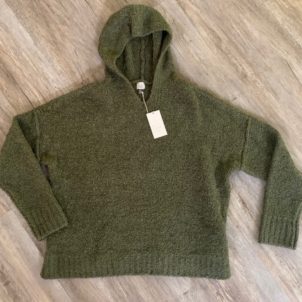 NWT! Cozy Olive Hoodie Sweater 🍁🍂